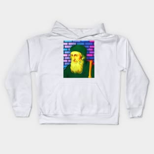 John Wycliffe Colourful Portrait | John Wycliffe Artwork 7 Kids Hoodie